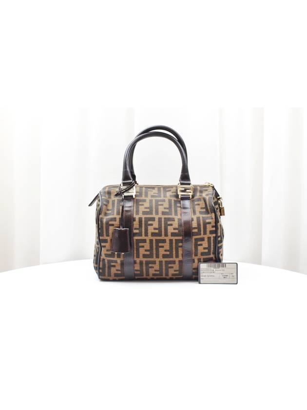 Luxury Fendi FF Logo Juca Boston Tote Bag 8BL068