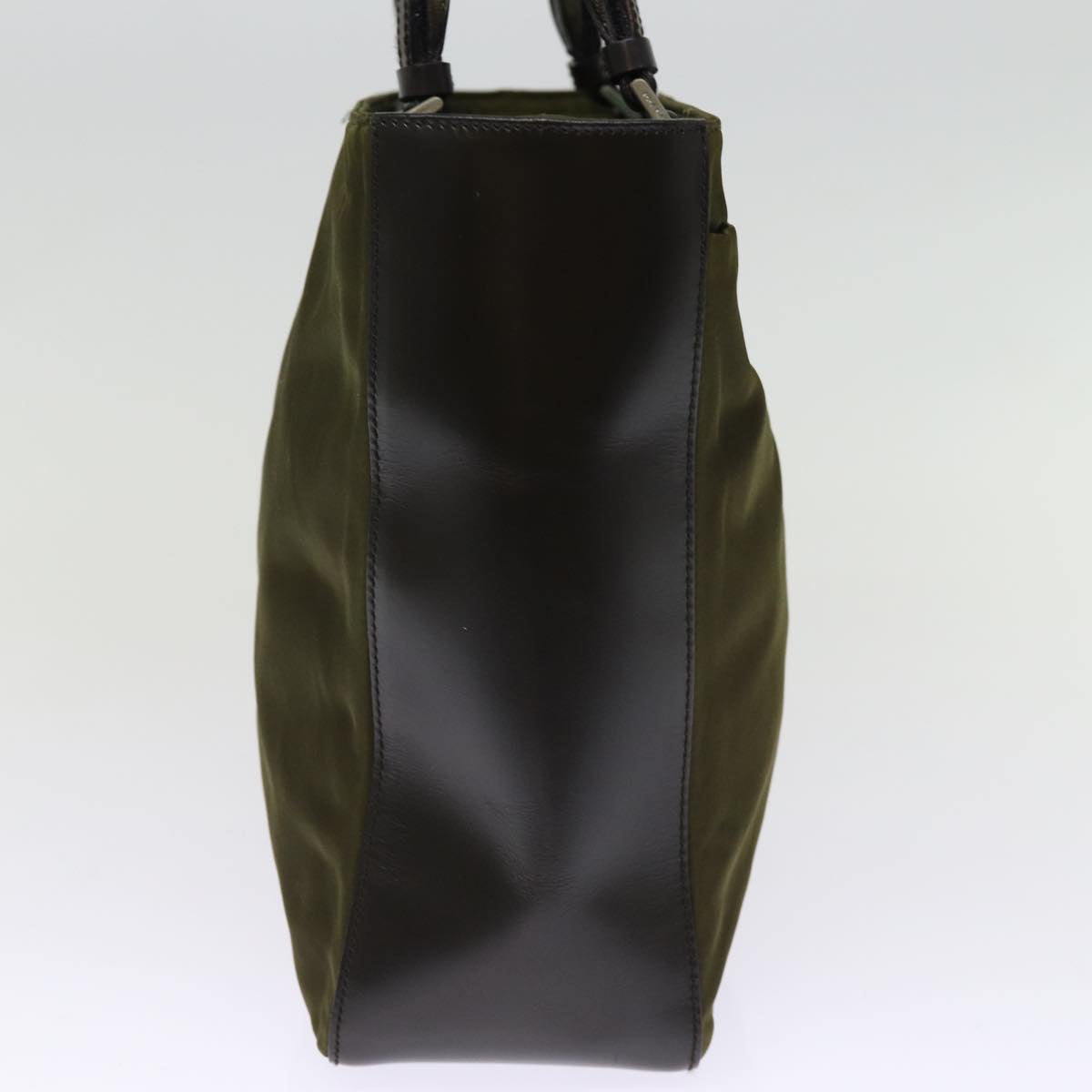Luxury PradaHand Bag Nylon Khaki 75996