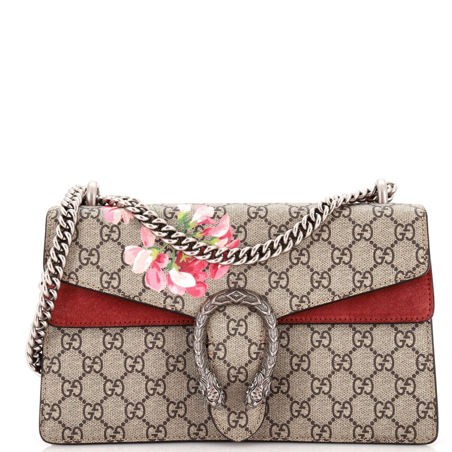 Luxury Gucci Trending 2025 Dionysus Bag Blooms Print GG Coated Canvas Small