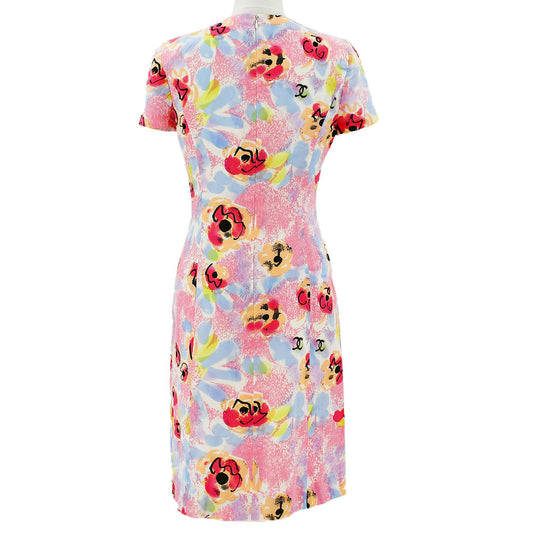 Luxury Chanel 1997 Spring CC floral-print dress #38