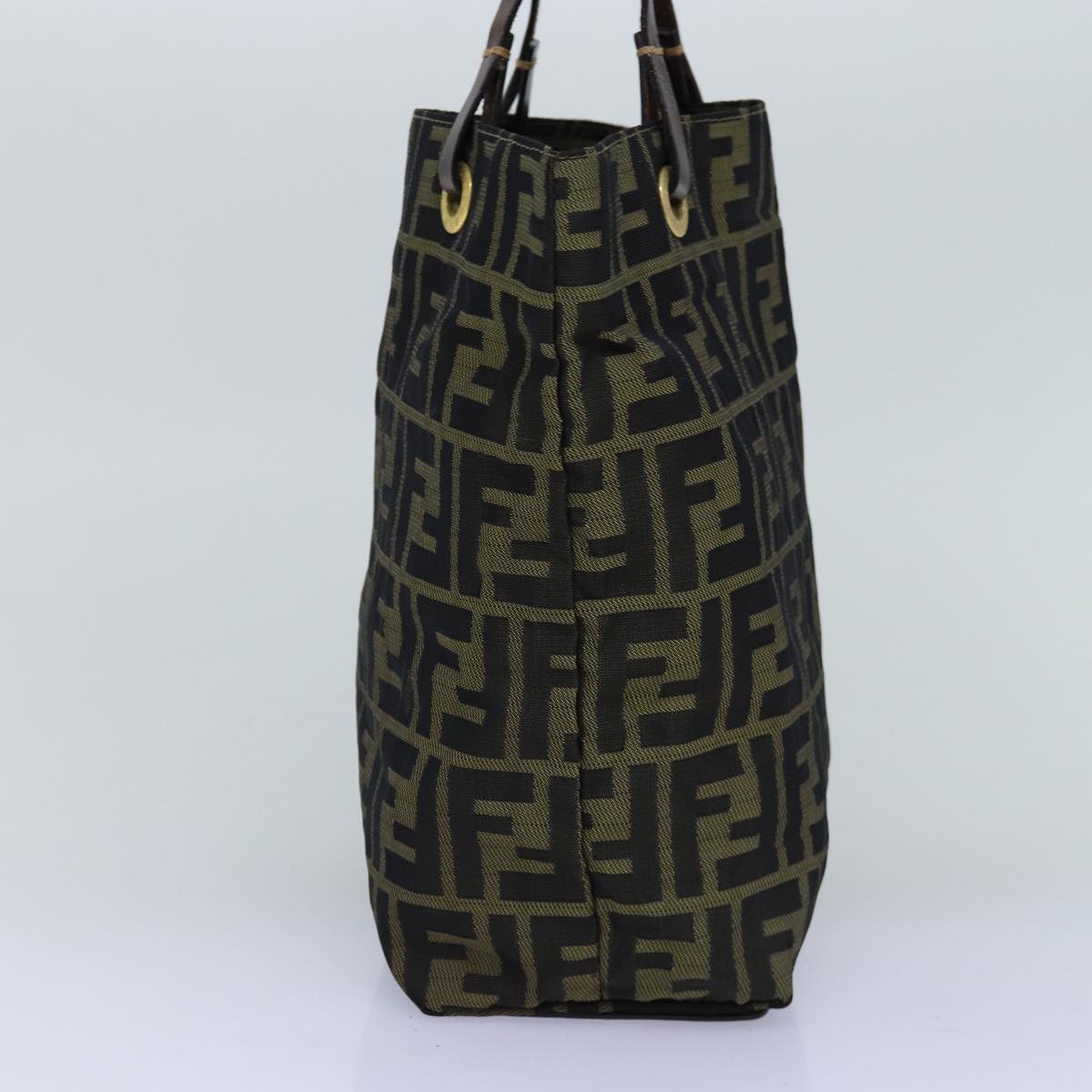 Luxury Fendi Zucca Canvas Hand Bag Black Brown76008