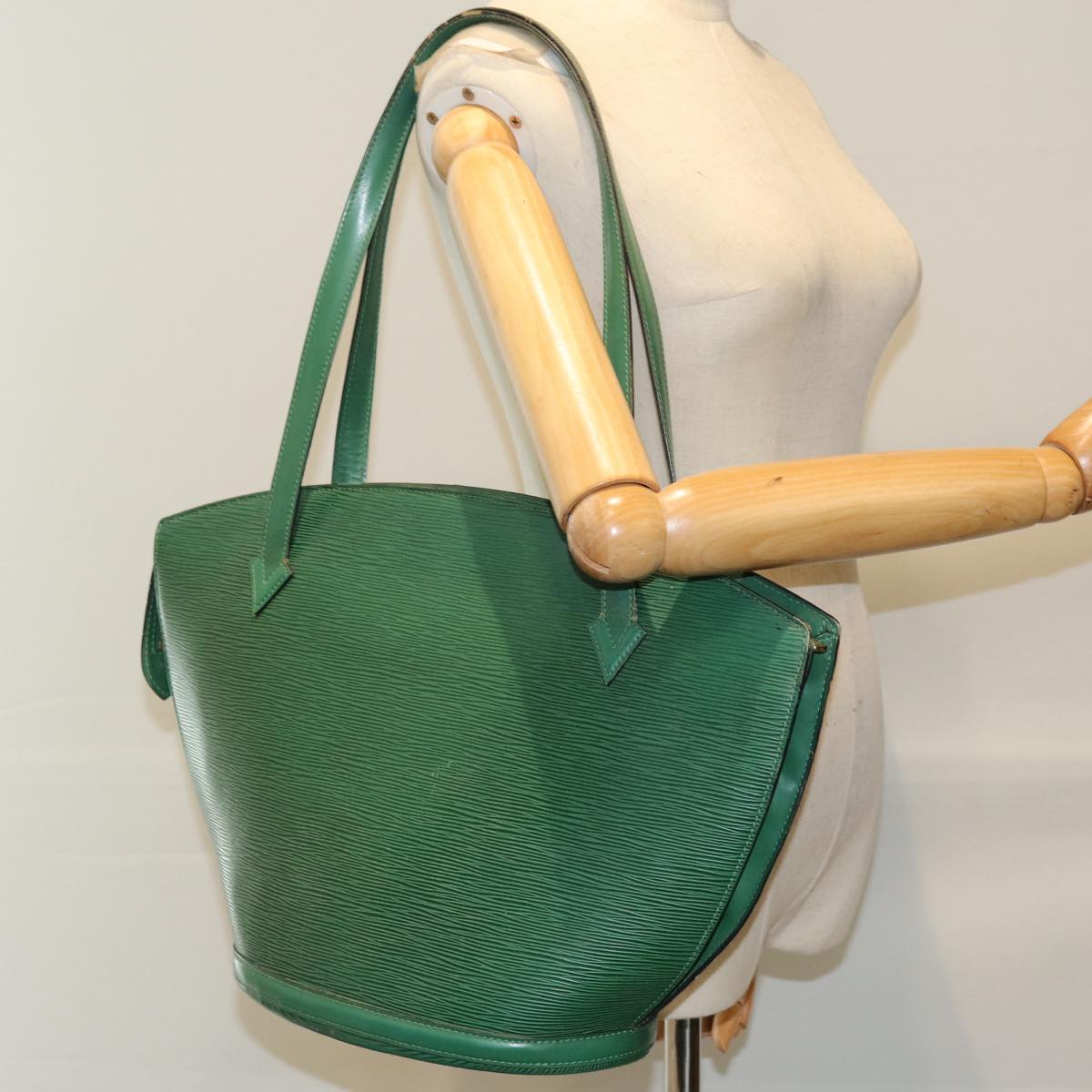 LOUIS VUITTON Epi Saint Jacques Shopping Shoulder Bag Green M52264 LV 76074