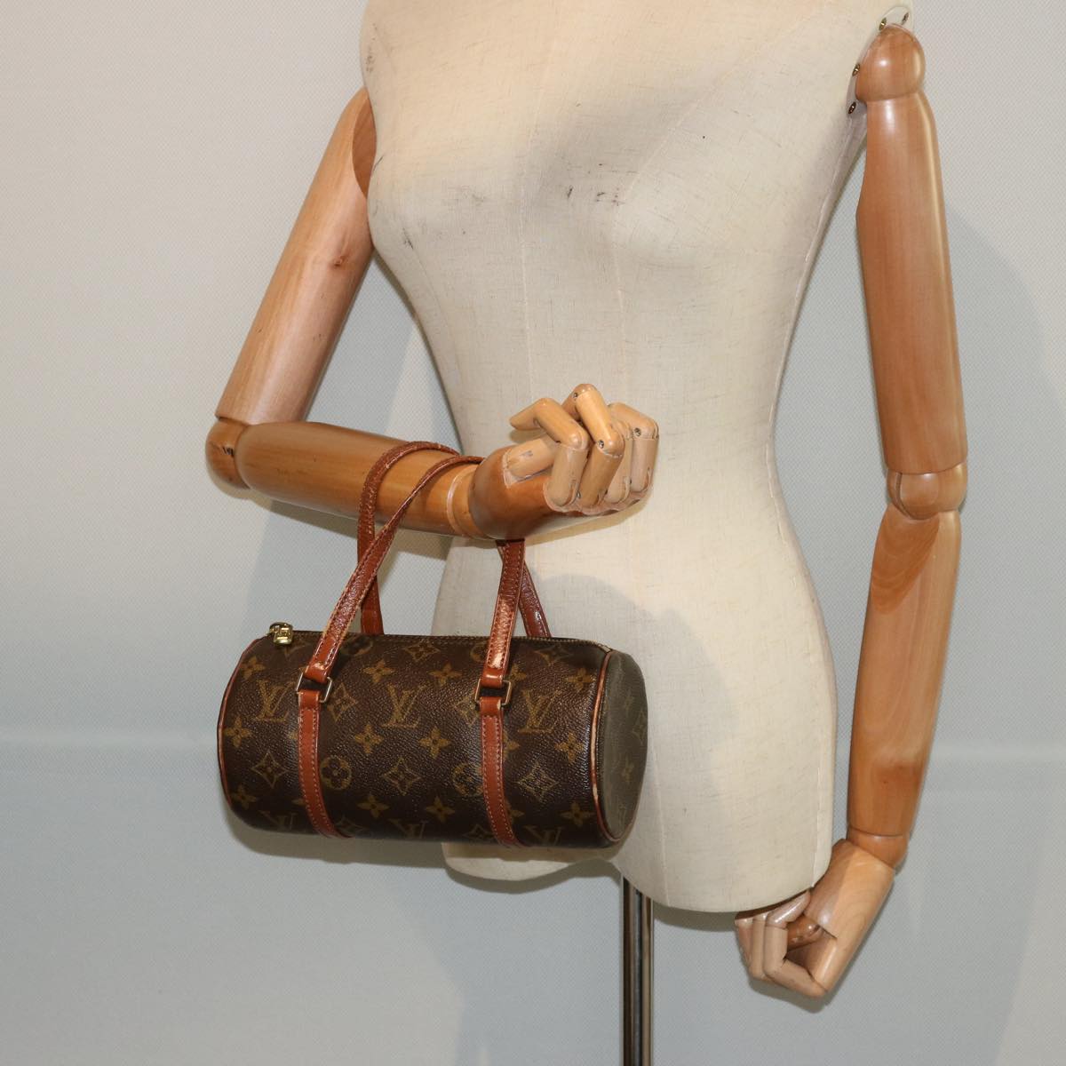 LOUIS VUITTON Monogram Papillon 22 Hand Bag M51367 LV 76278