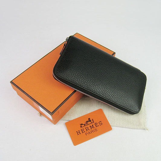 Luxury Hermes Wallet H016 Ladies Wallet Black