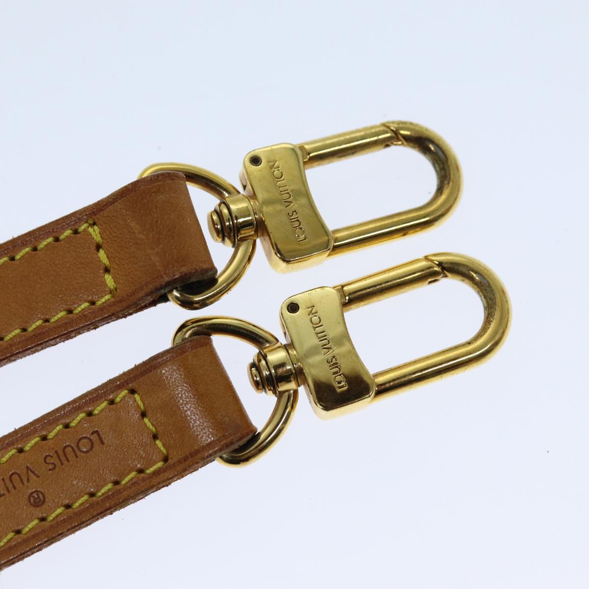 LOUIS VUITTON Shoulder Strap Leather 35.8"" Beige LV 76423