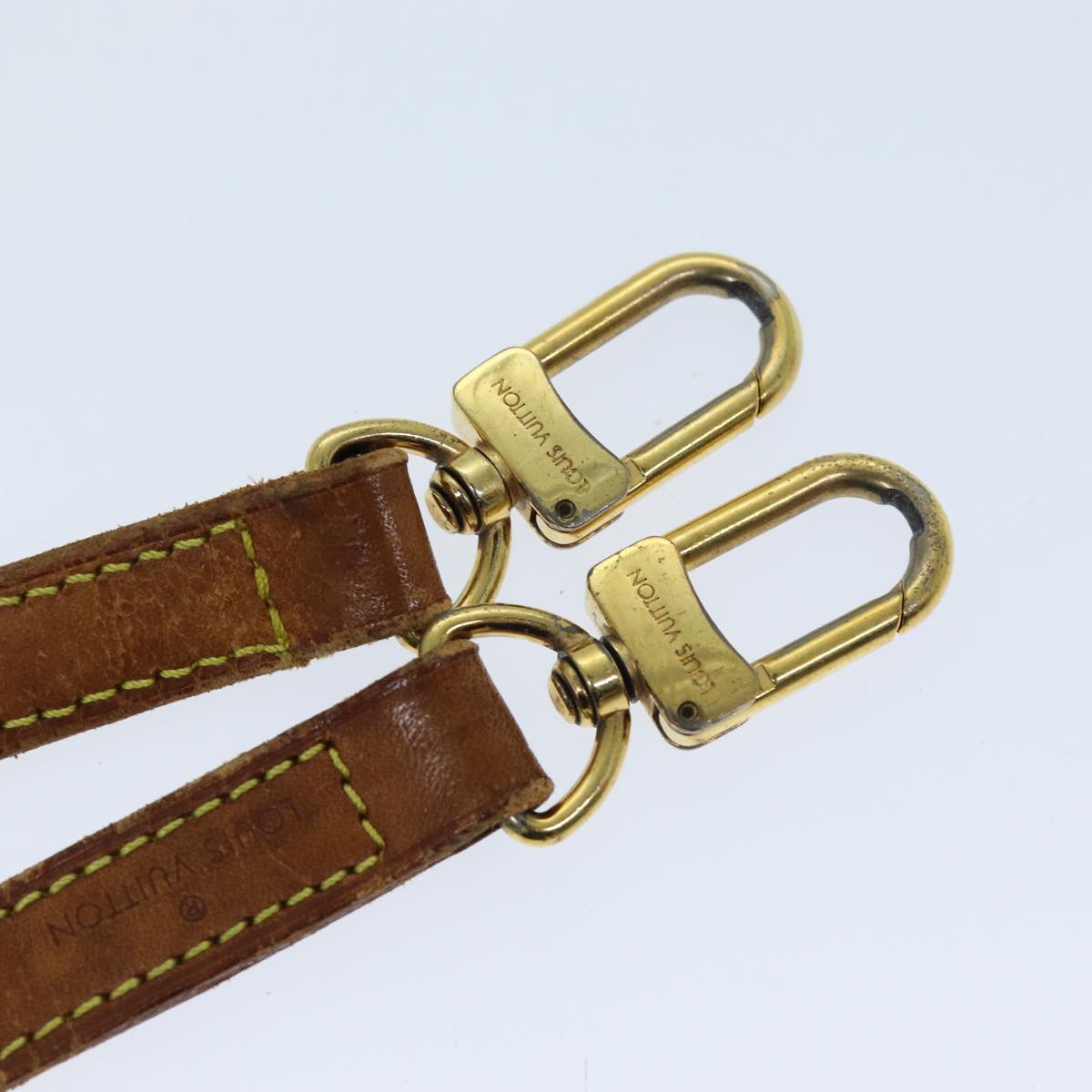 LOUIS VUITTON Shoulder Strap Leather 36.6"" Beige LV 76425