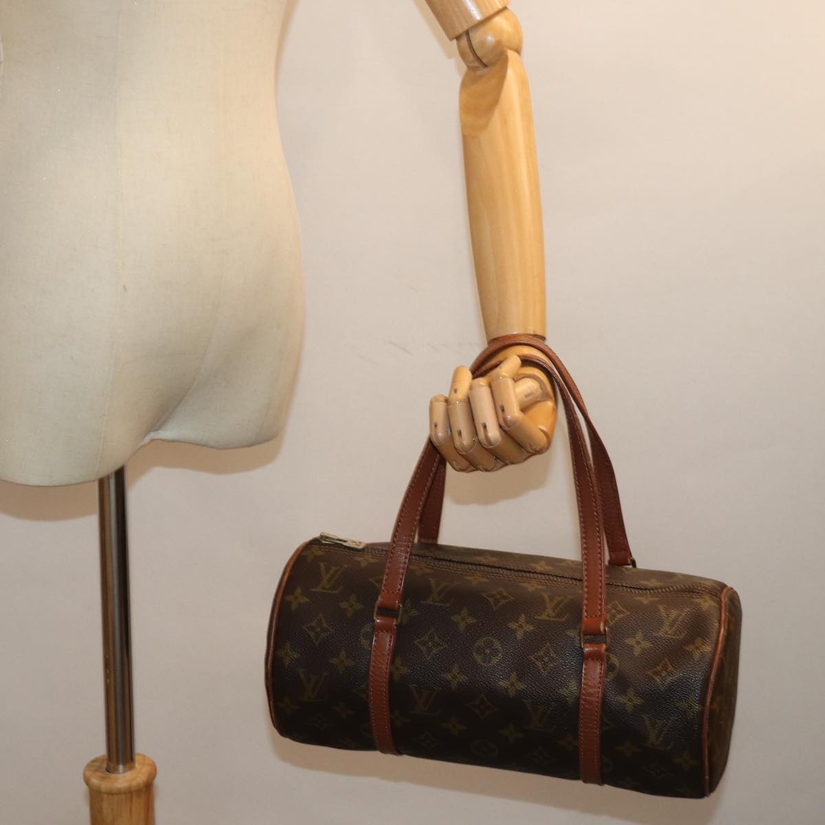 LOUIS VUITTON Monogram Papillon 30 Hand Bag M51385 LV 76463
