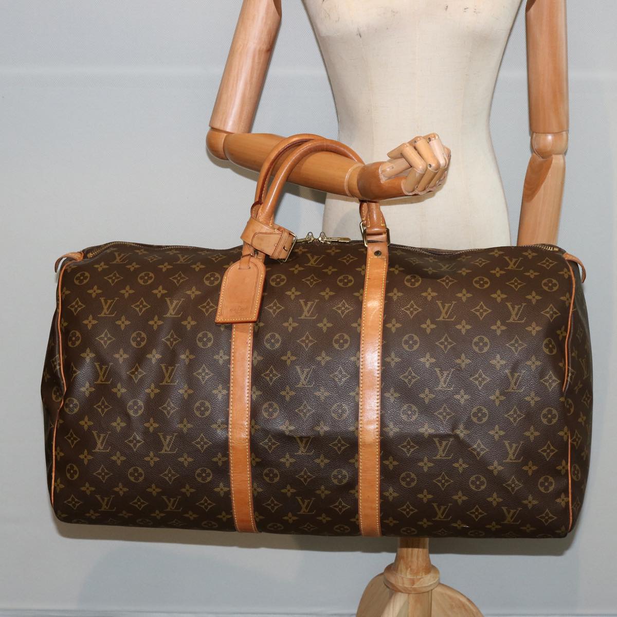 LOUIS VUITTON Monogram Keepall 60 Boston Bag M41422 LV 76472