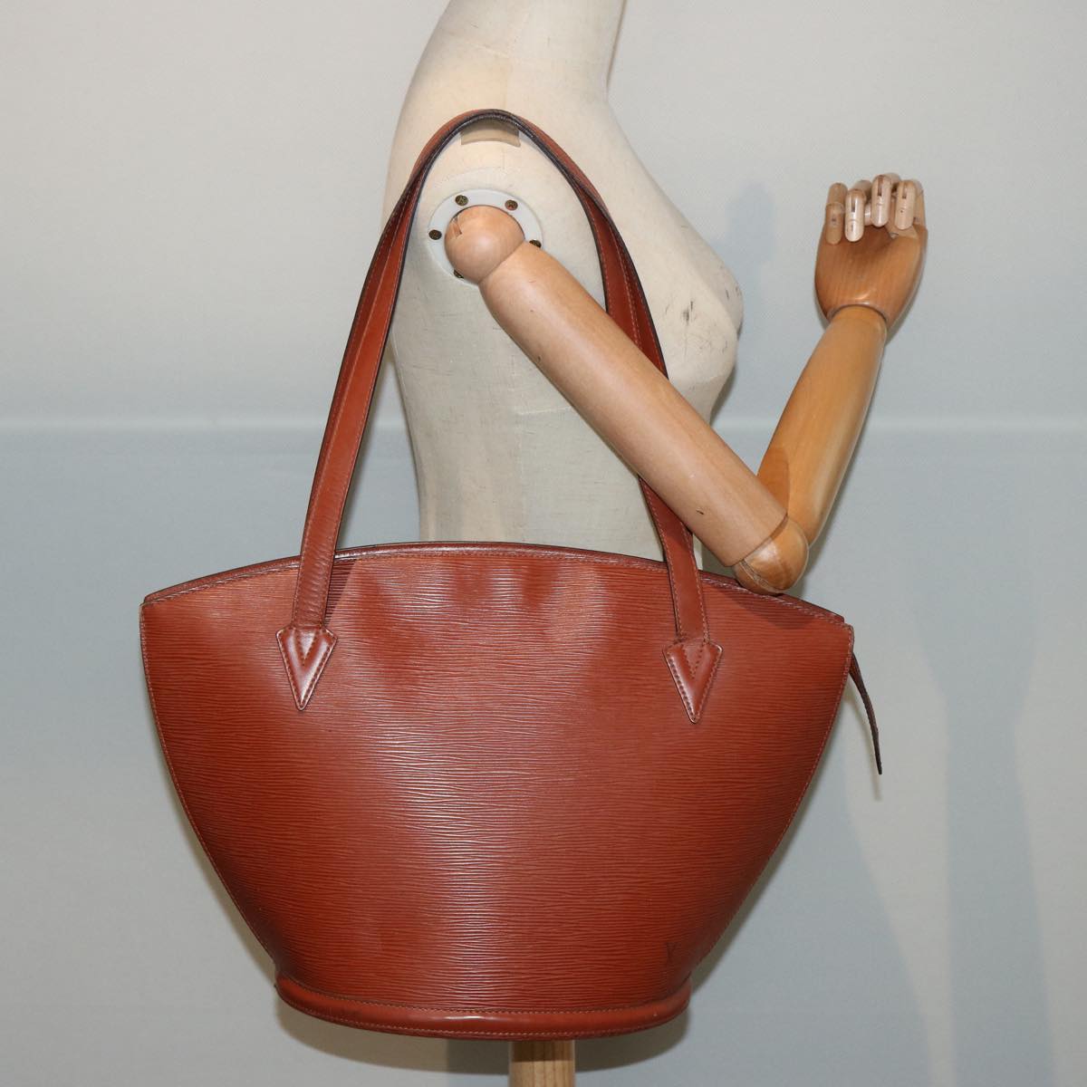 LOUIS VUITTON Epi Saint Jacques Shopping Shoulder Bag Brown M52263 LV 76529