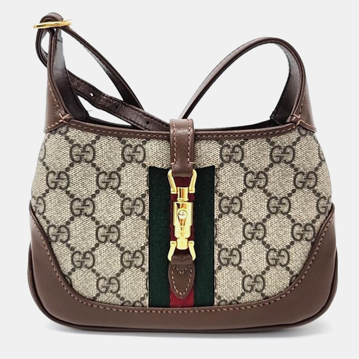 Luxury Gucci Trending 2025 Beige GG Canvas Jackie 1961 Mini Hobo Bag