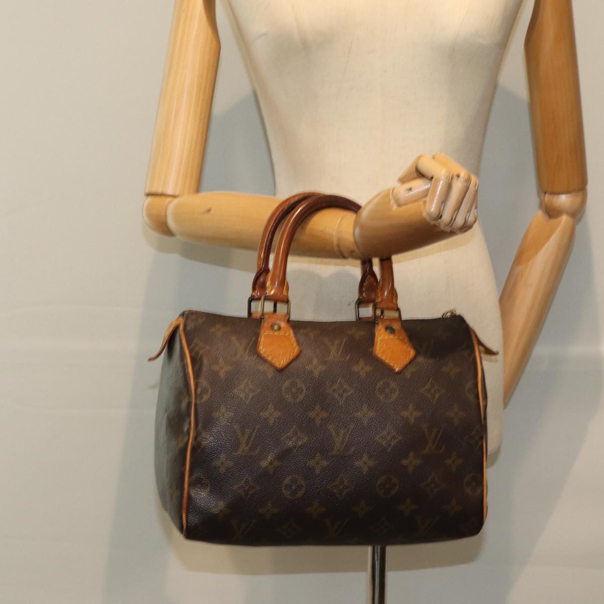 LOUIS VUITTON Monogram Speedy 25 Hand Bag M41528 LV 76569