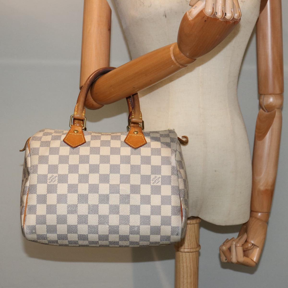 LOUIS VUITTON Damier Azur Speedy 25 Hand Bag N41534 LV 76623