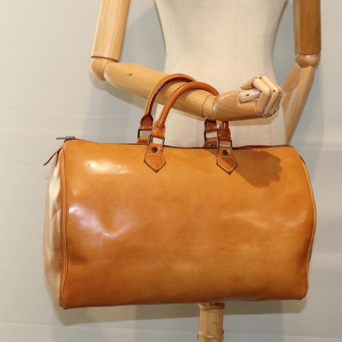LOUIS VUITTON Nomad Speedy 40 Hand Bag Beige LV 76628
