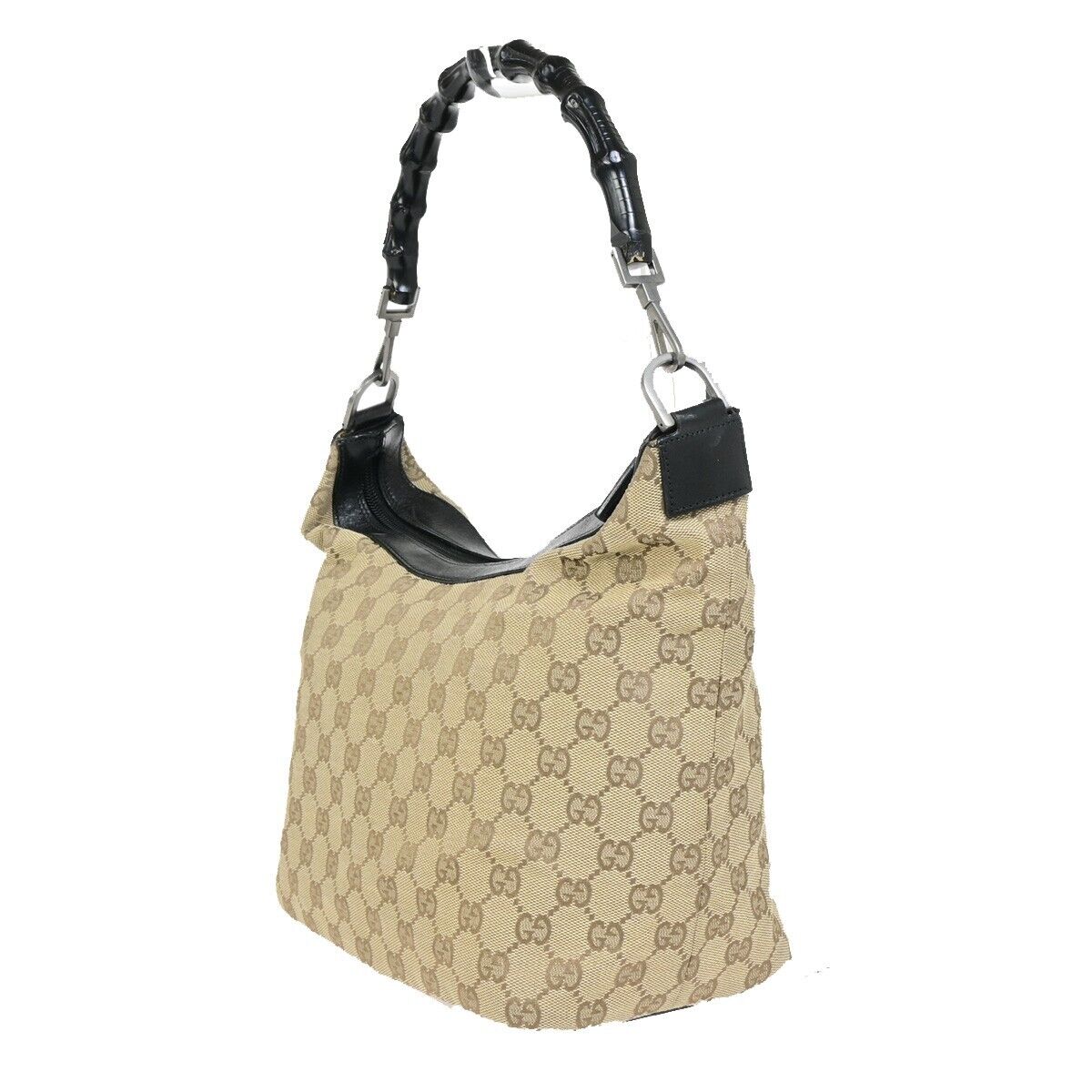 Luxury Gucci Trending 2025 Bamboo Canvas Shoulder Bag
