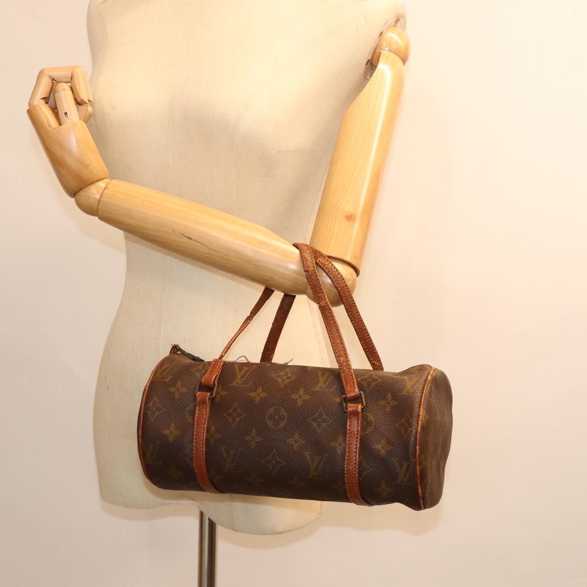LOUIS VUITTON Monogram Papillon 26 Hand Bag Vintage M51386 LV 76682