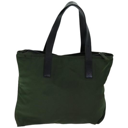 Luxury PradaTote Bag Nylon Khaki 76804