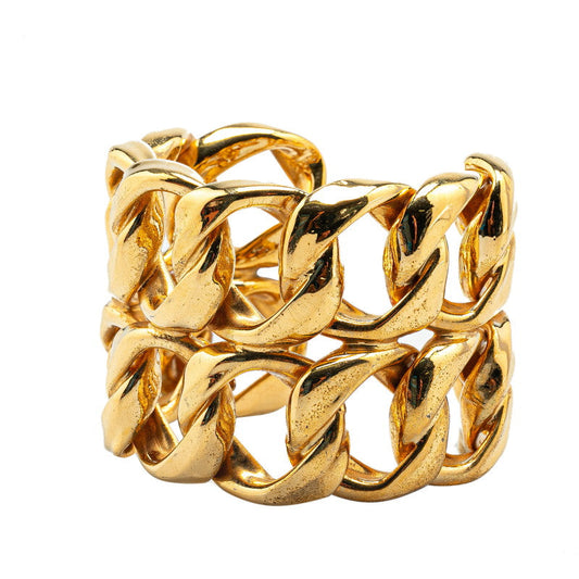Chanel Vintage Chain Bracelet Gold Plated