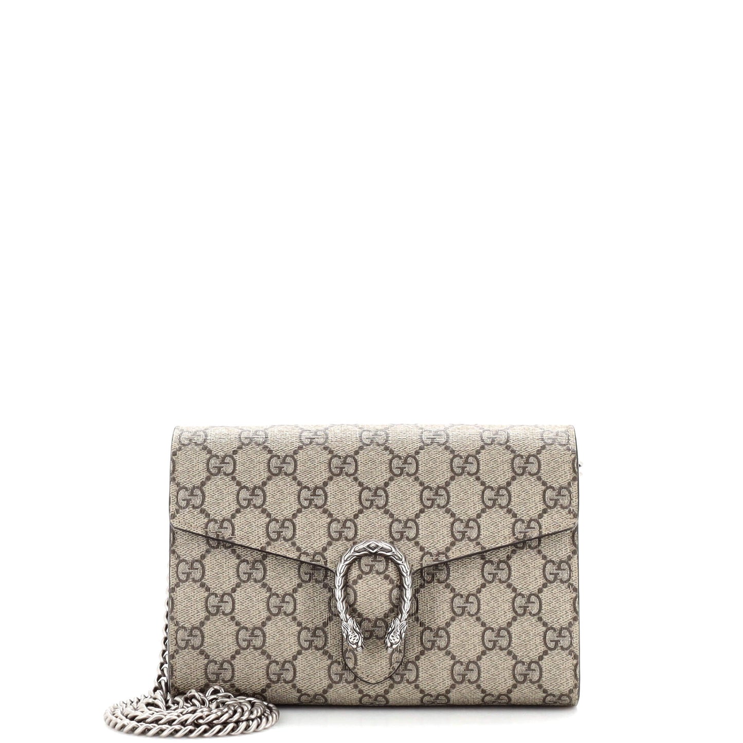 Luxury Gucci Trending 2025 Dionysus Chain Wallet GG Coated Canvas Small