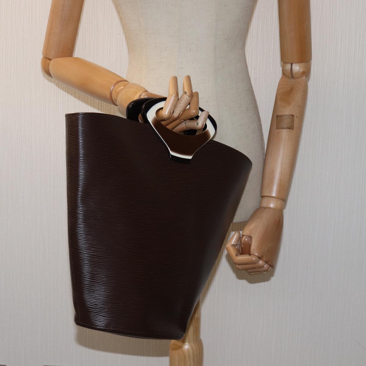 LOUIS VUITTON Epi Noctumble Hand Bag Brown M5452D LV 77319