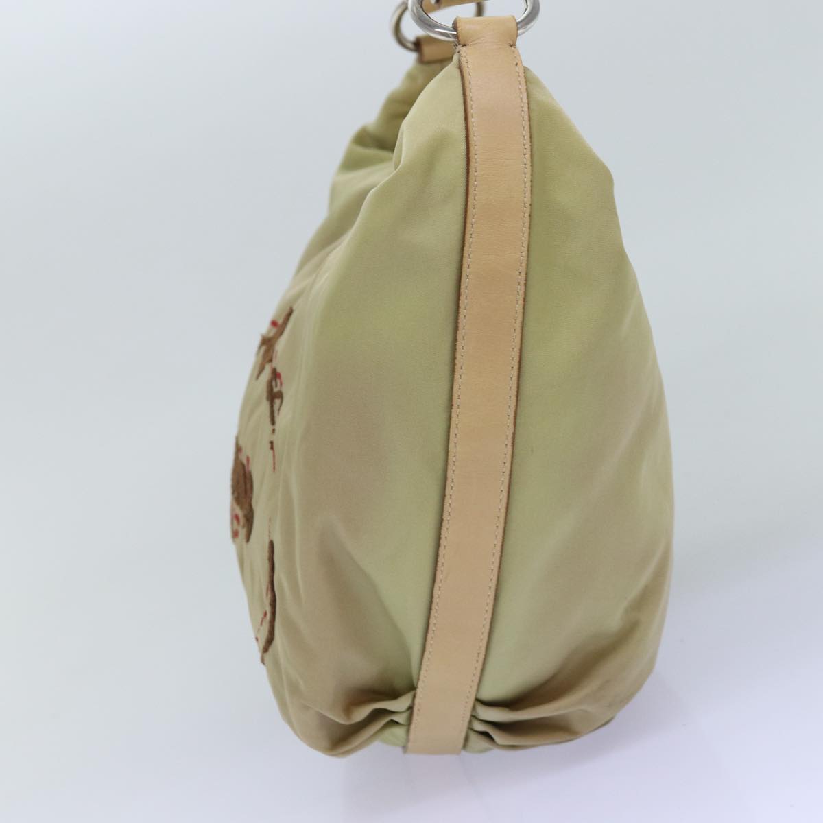 Luxury PradaShoulder Bag Nylon Beige 77348