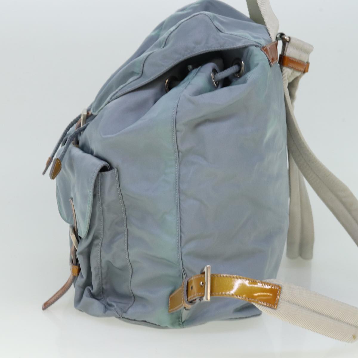 Luxury PradaBackpack Nylon Blue 77354
