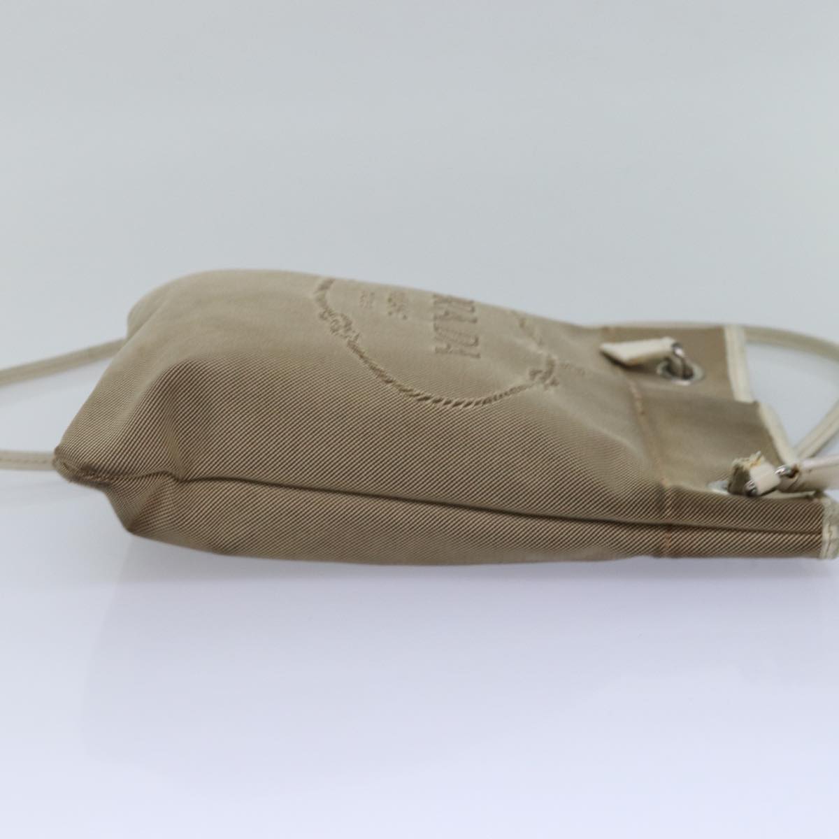Luxury PradaShoulder Bag Canvas Beige 77502
