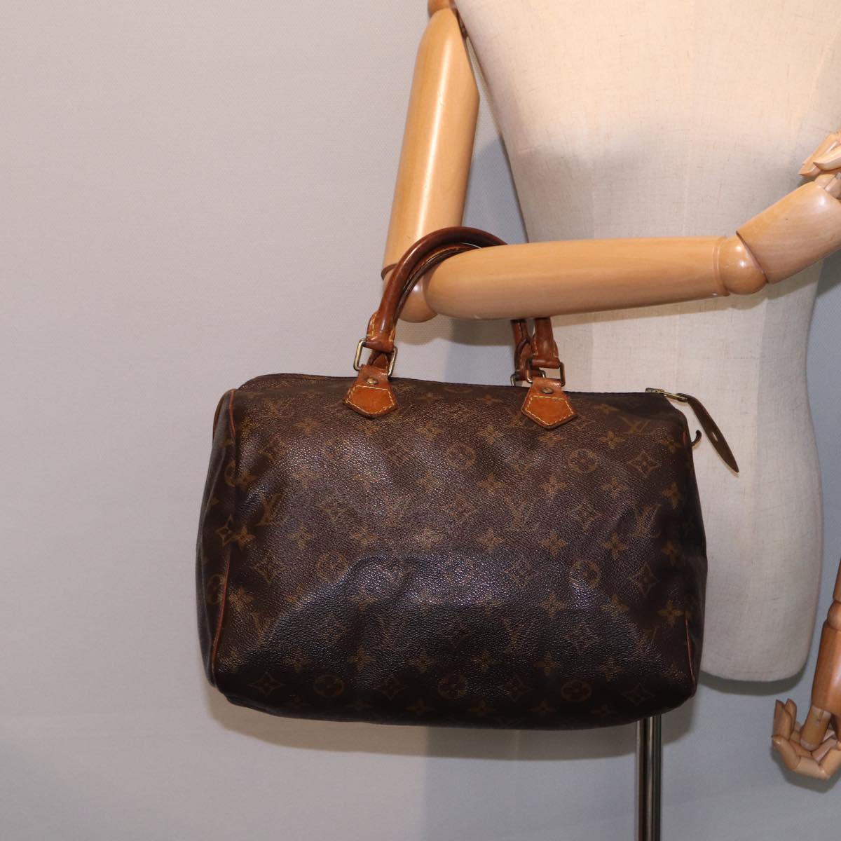 LOUIS VUITTON Monogram Speedy 30 Hand Bag M41526 LV 77954