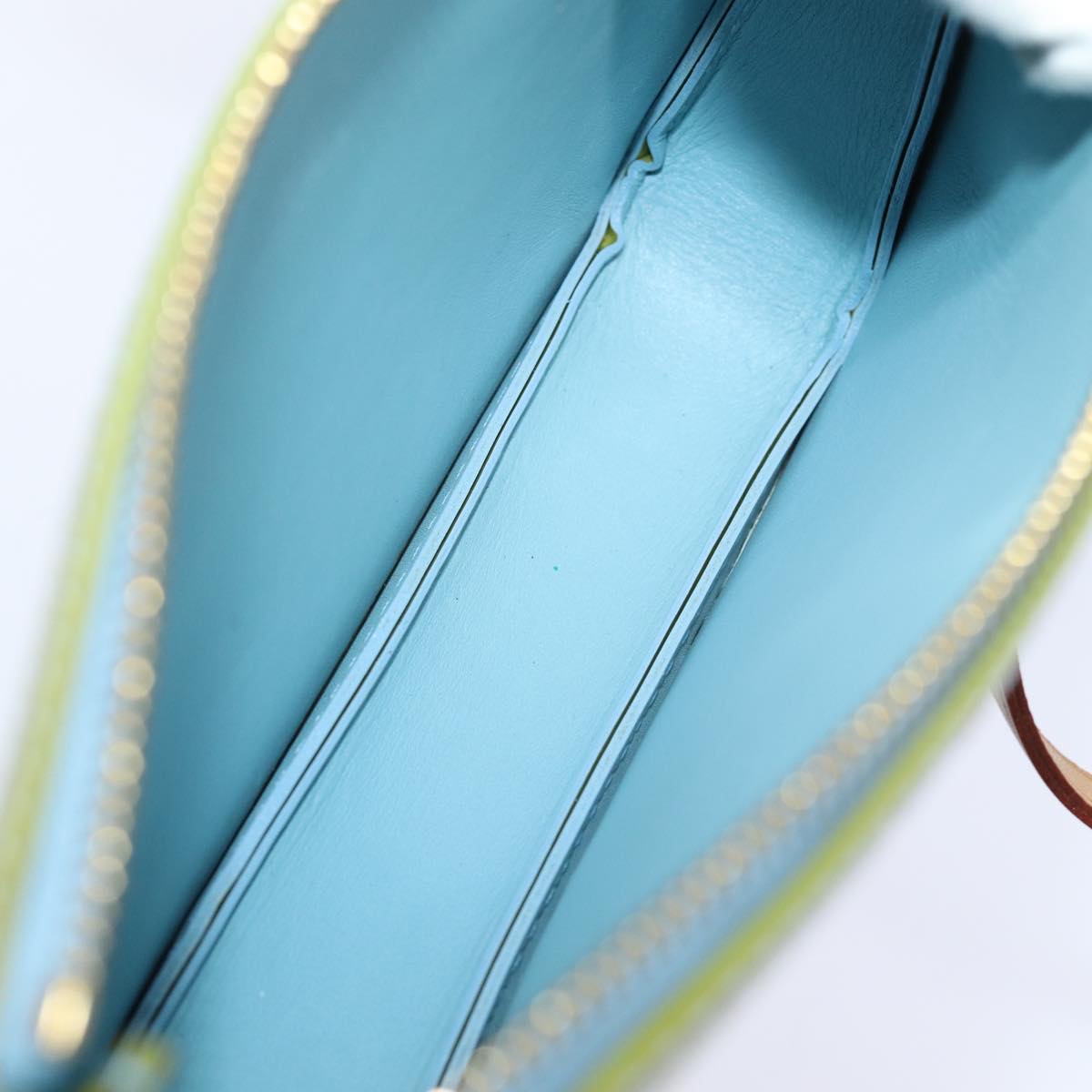 LOUIS VUITTON Monogram Vernis Lexington Pouch Baby Blue M91011 LV 78038