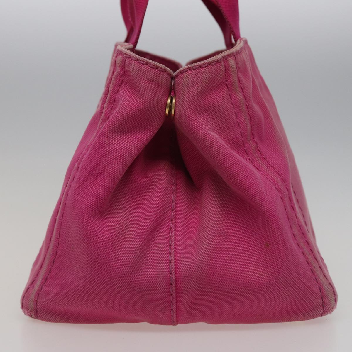 Luxury PradaCanapa MM Hand Bag Denim Pink 78268