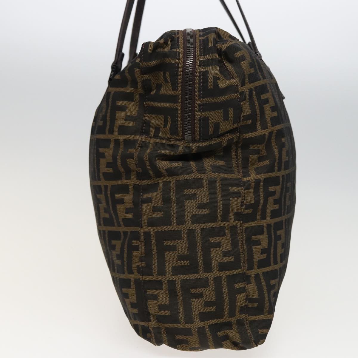 Luxury Fendi Zucca Canvas Shoulder Bag Brown Black78535