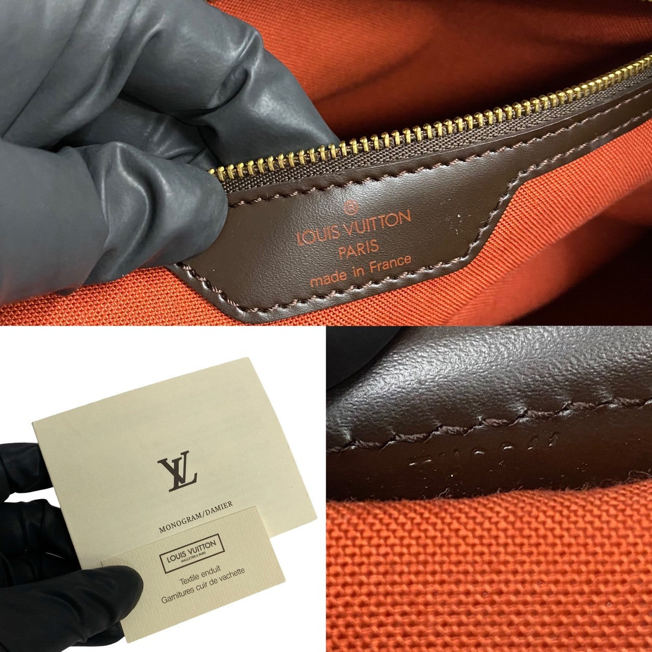 LOUIS VUITTON Tote Bag leather Brown Damier Chelsea