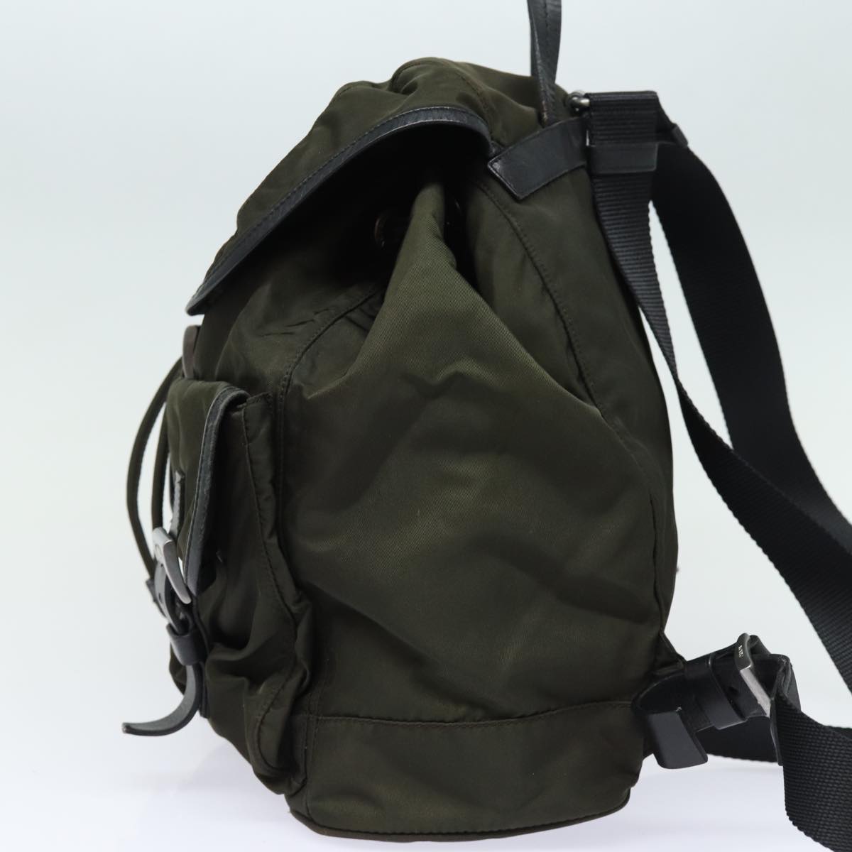Luxury PradaBackpack Nylon Khaki 78806