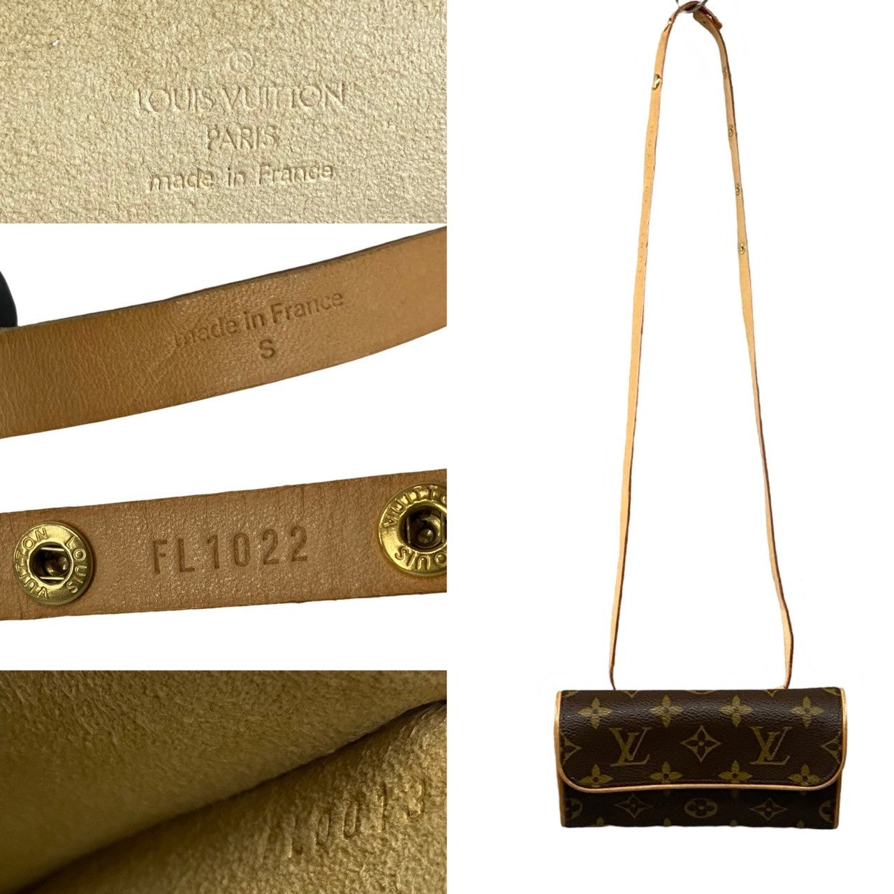 LOUIS VUITTON Shoulder Bag M51855 leather Brown Monogram Pochette Florentine
