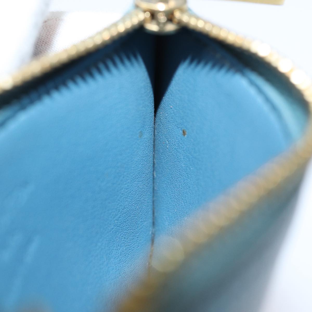 LOUIS VUITTON Suhari Pochette Cles Coin Purse Blue M91825 LV 78957