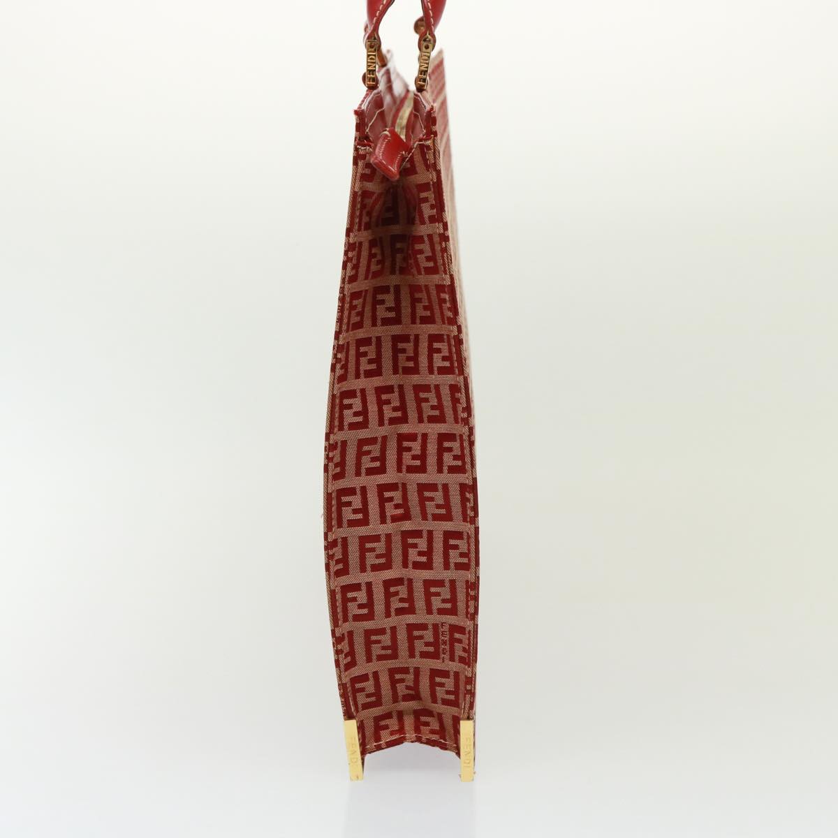 Luxury Fendi Zucchino Canvas Hand Bag Red79113