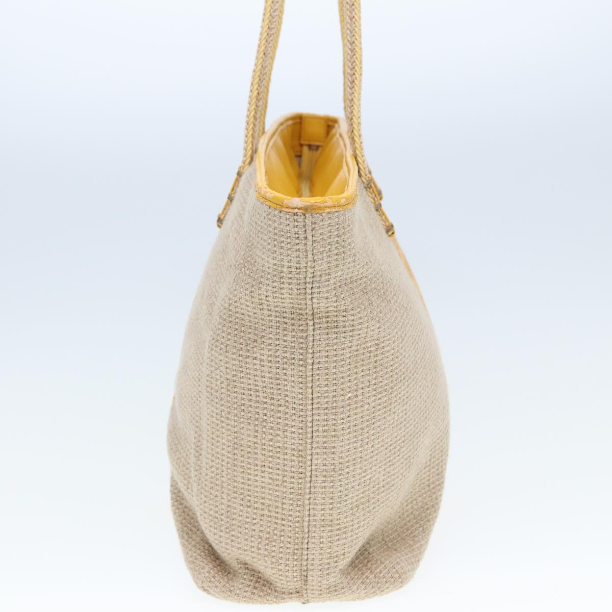 Luxury Fendi Hand Bag Raffia Beige Yellow79135