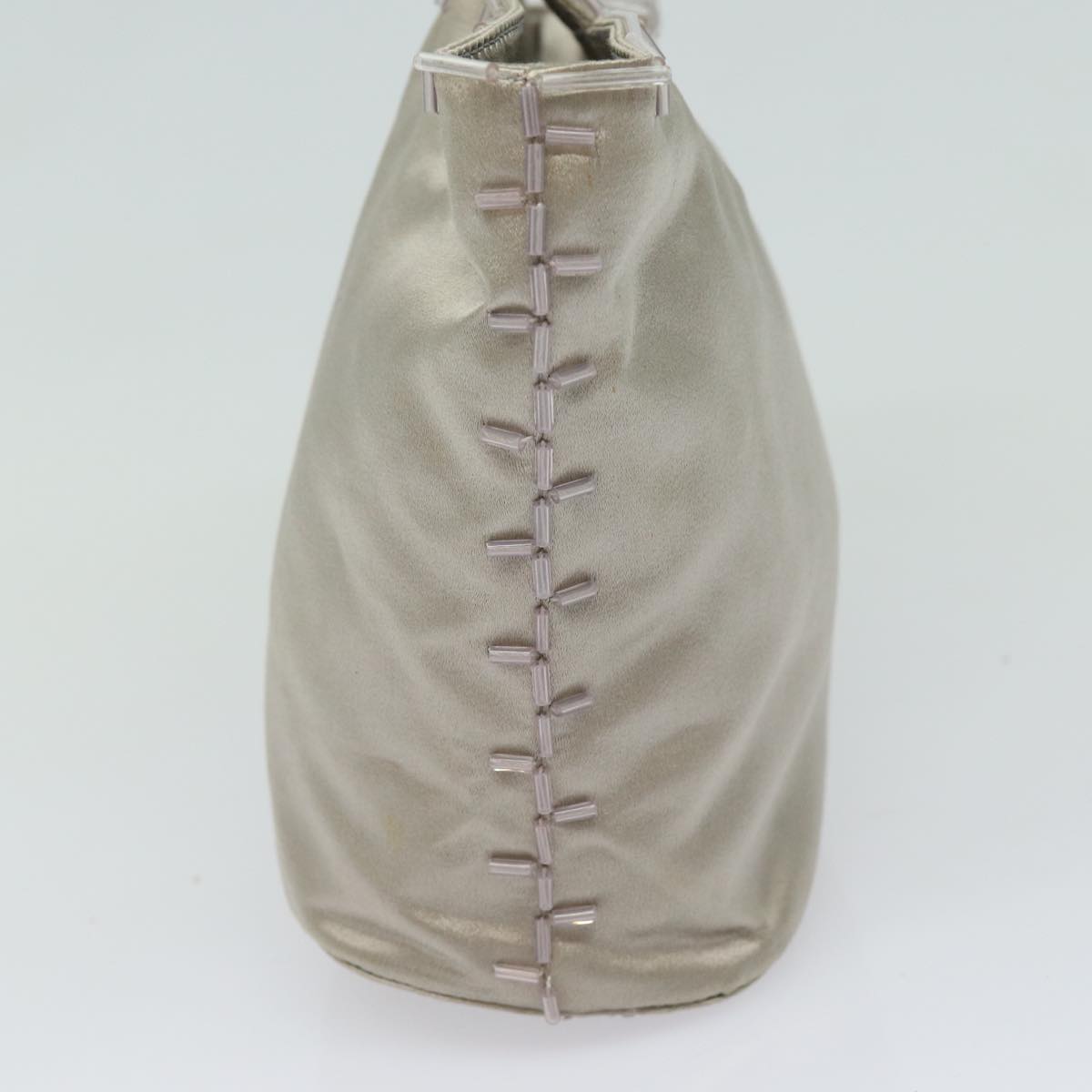 Luxury PradaHand Bag Nylon Silver 79203