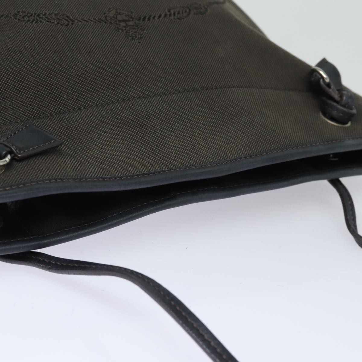Luxury PradaShoulder Bag Canvas Brown 79327