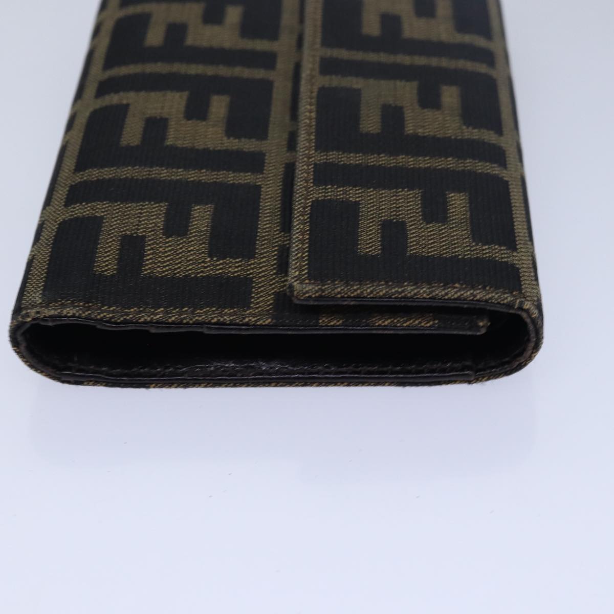 Luxury Fendi Zucca Canvas Wallet Black Brown79791