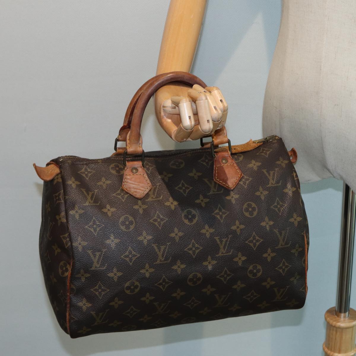 LOUIS VUITTON Monogram Speedy 30 Hand Bag M41526 LV 79808