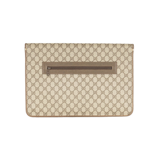 Luxury Gucci Trending 2025 Monogram Canvas A4 Document Holder Pochette - '90s