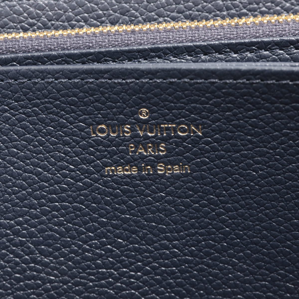 Louis Vuitton Implant Wallet M62121 Marine Round Zip Wallet