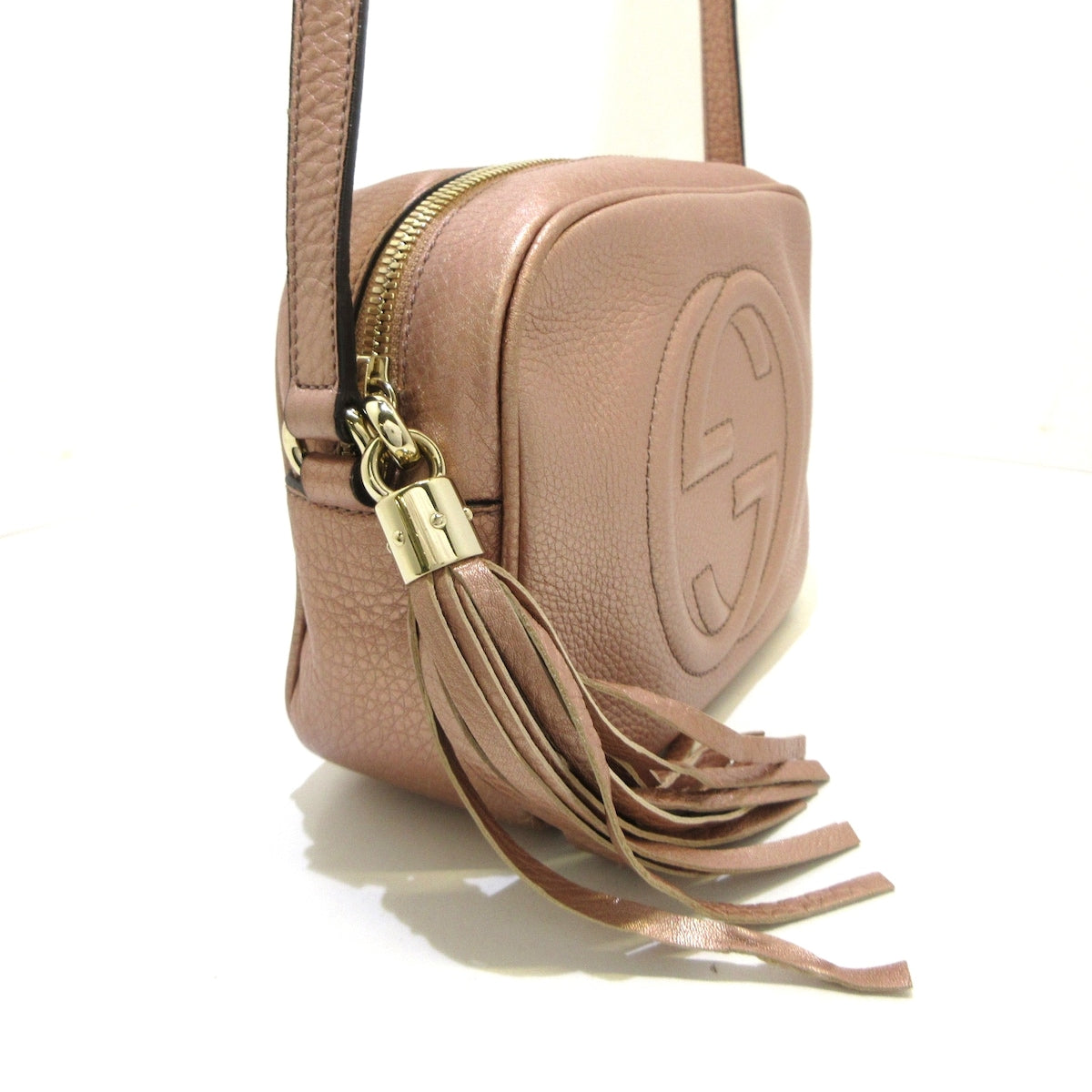 Luxury Gucci Trending 2025 Soho Leather Shoulder Bag ()