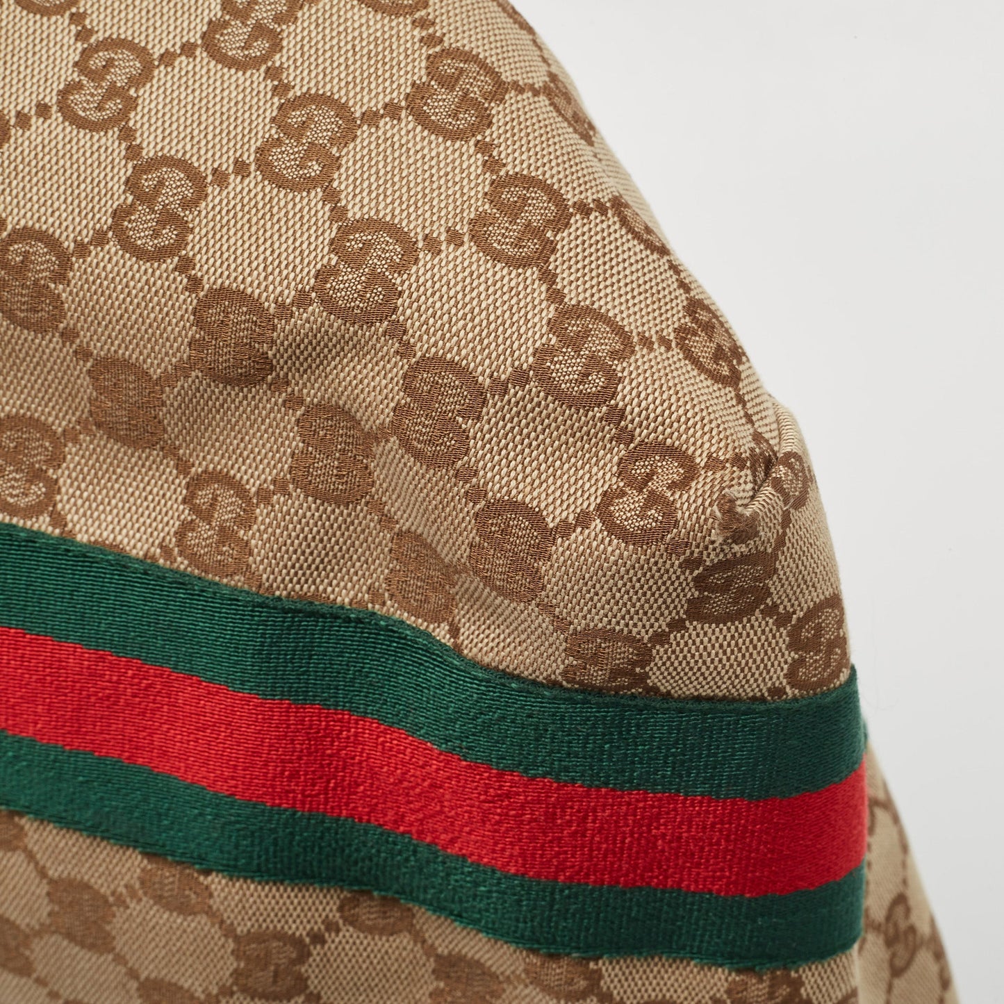 Gucci Beige/brown Gg Canvas And Patent Leather Jolie Web Charms Tote
