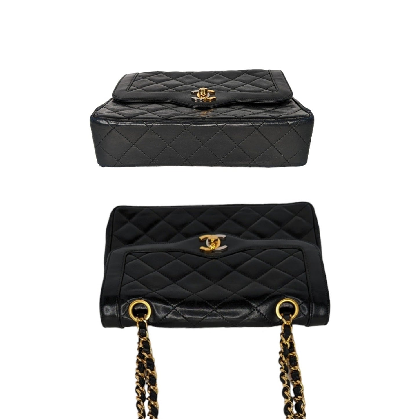 Luxury Chanel bag Vintage Black Coco Paris Double Flap Bag