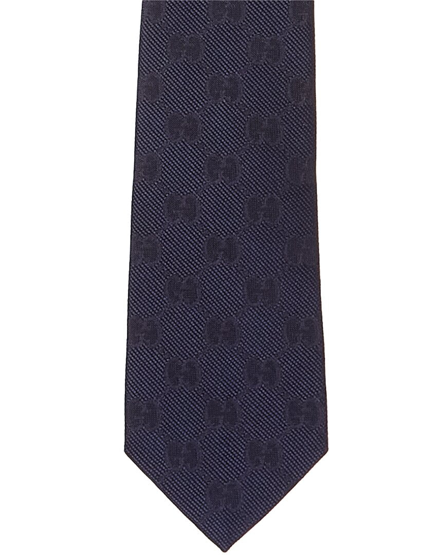 Gucci Navy Silk Tie