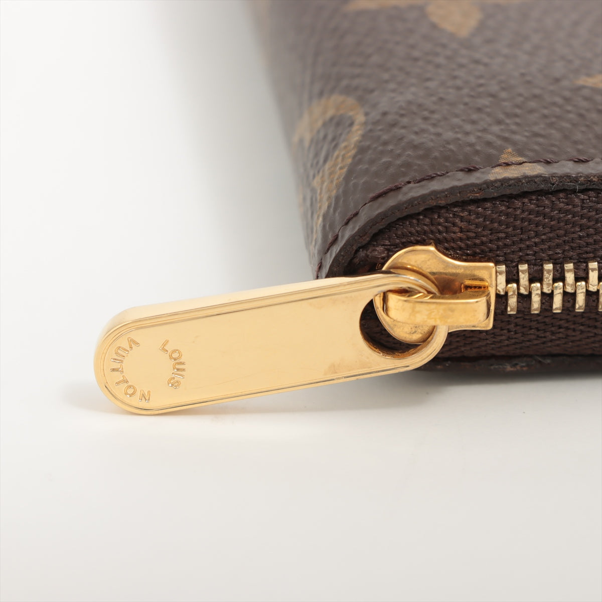 Louis Vuitton Monogram Zippyr Coin Pass M60067 Brown Coin Case