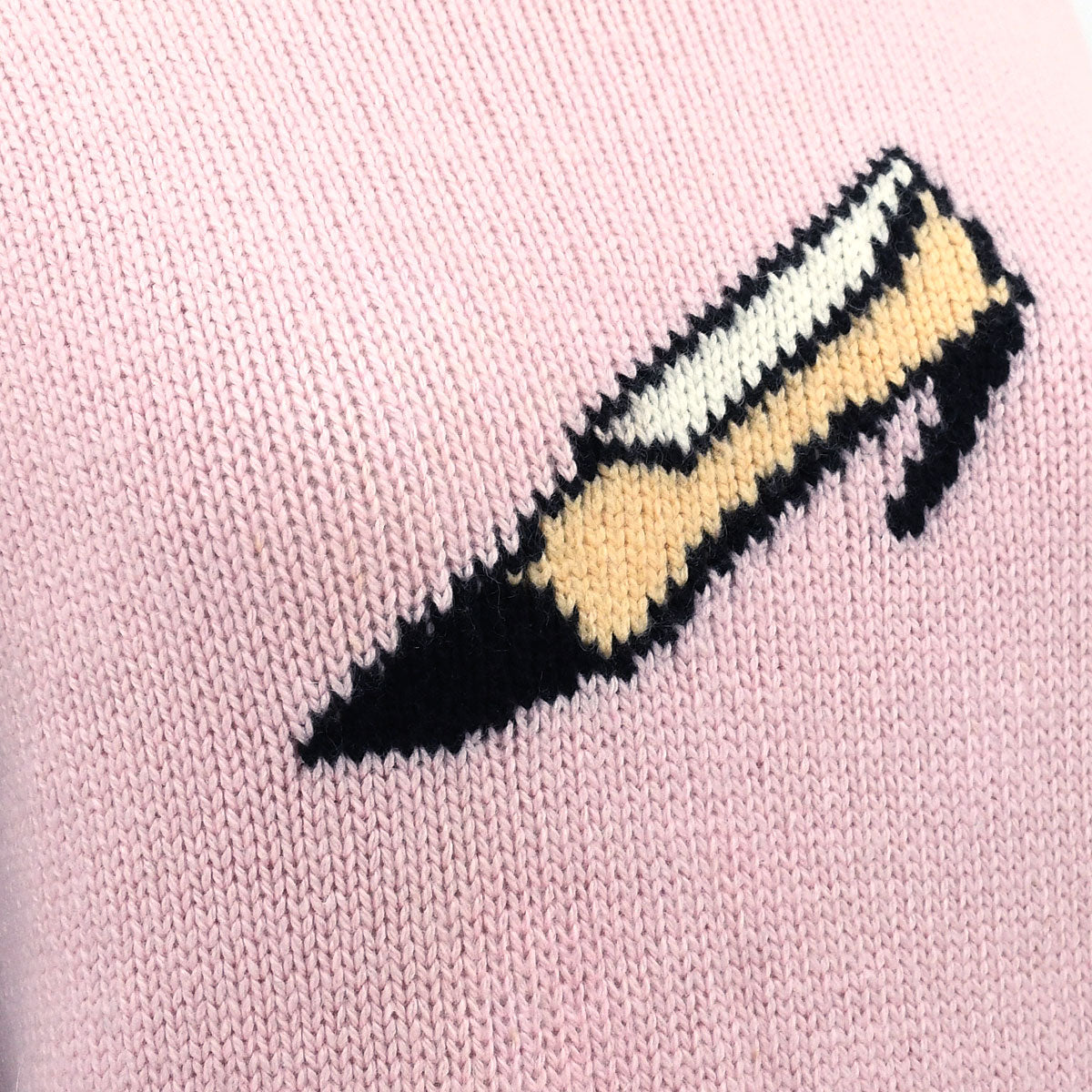 Luxury Chanel 1995 Fall shoe-motif cashmere jumper