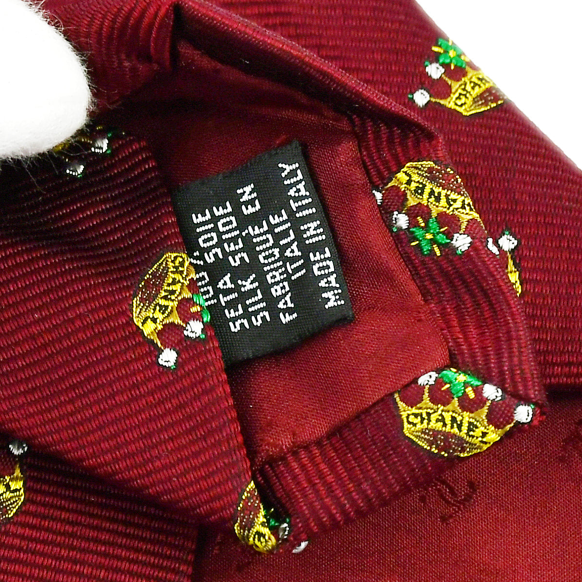 Chanel Necktie Bordeaux Small New