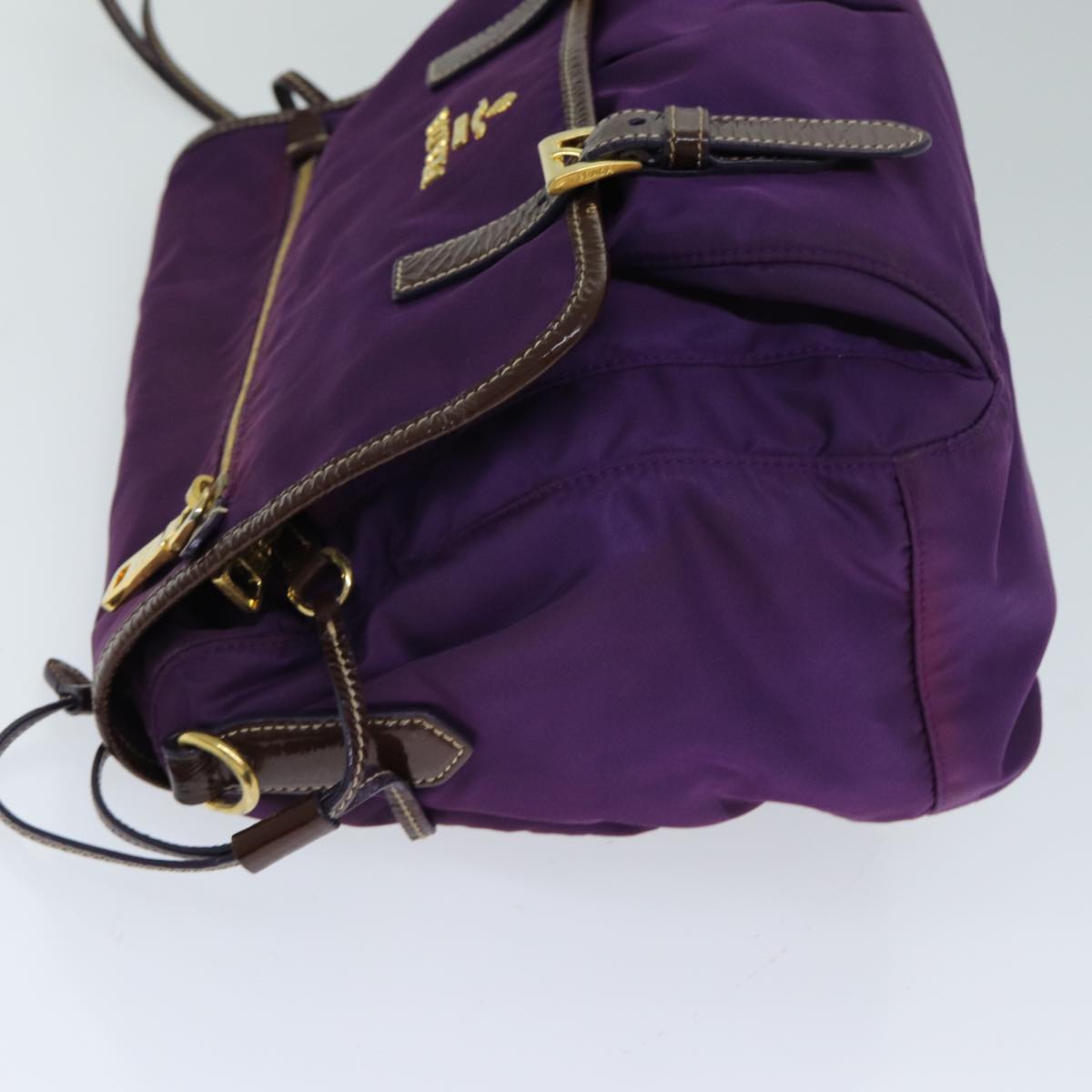 Luxury PradaNylon Shoulder Bag Purple 80101